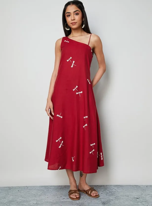 COLOUR ME Printed A-line Dress